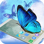 蝴蝶在手机飞舞